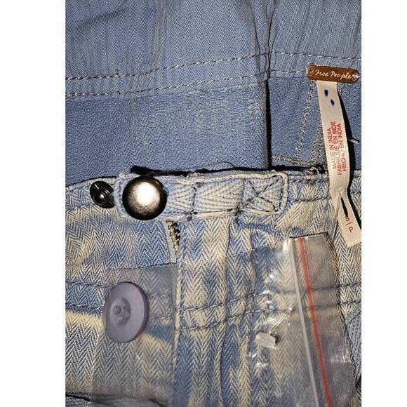 New Free People Wilder Mid-Rise Pants $228 SMALL Cargo Utility Zip Slouchy - Picture 9 of 9